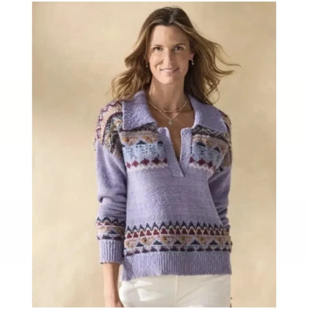 Sundance Calder Fair Isle Collar Sweater - Picture 9 of 11